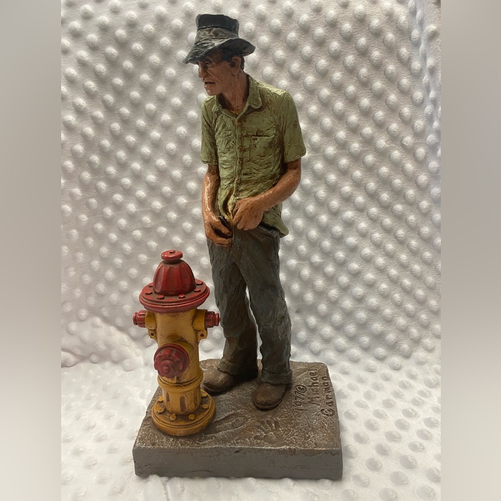 Vintage 1977 Michael Garman Sculpture “Tuck” (the Wino)